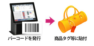 小売POS バーコード発行イメージ